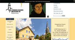 Desktop Screenshot of museum-ooe.evang.at